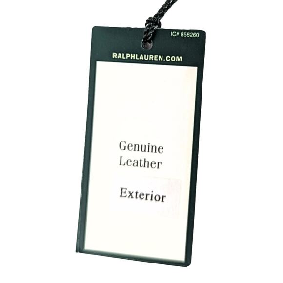 NWT Lauren Ralph Lauren Governors Lodge Flat Leather Crossbody Bag - Picture 8 of 9